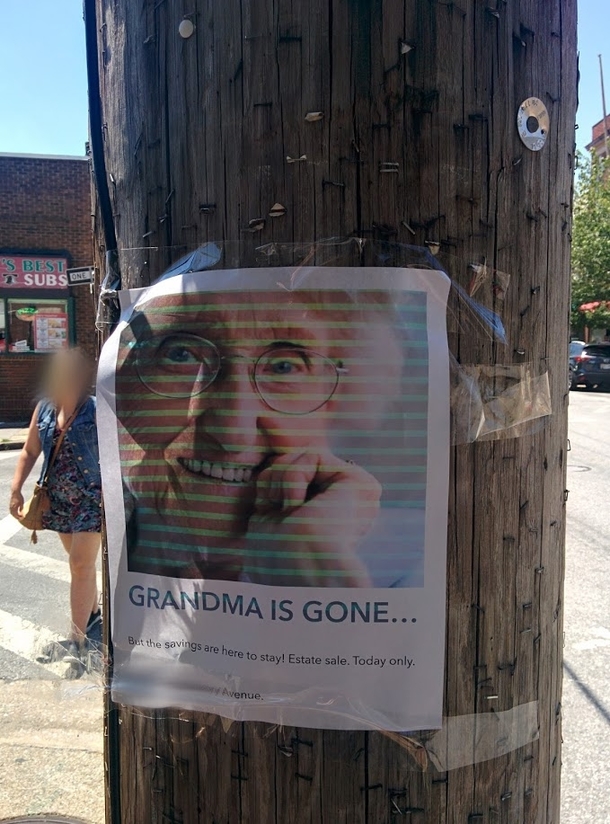 Grandma is gone