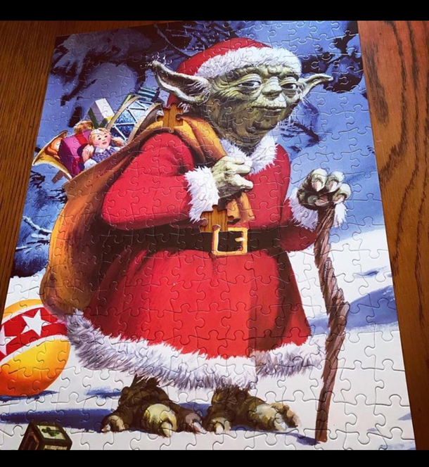 Grandma likes to get us puzzles for Christmas She thought it was an elf