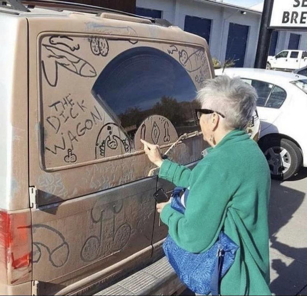 Granny does a little trolling