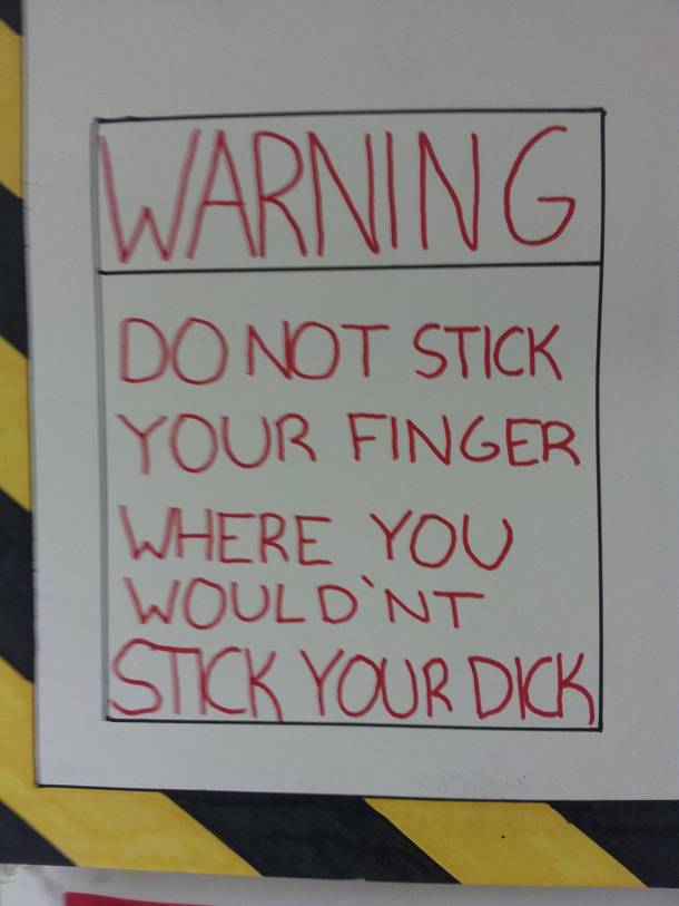 Great advice for shop safety