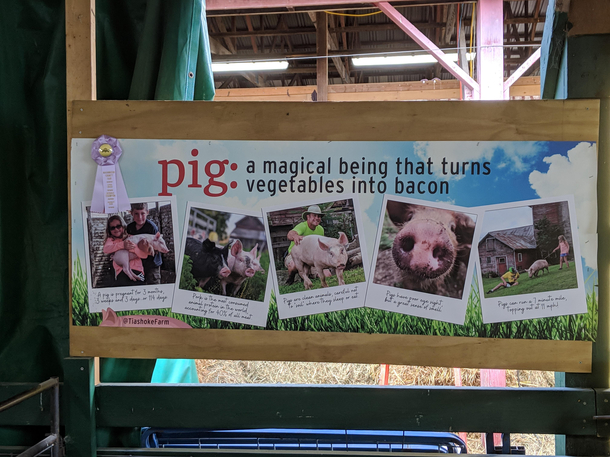 Great banner at the Washington County Fair in upstate NY