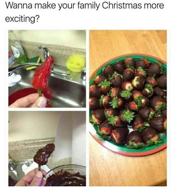 Grinchs special recipe for chocolate strawberries