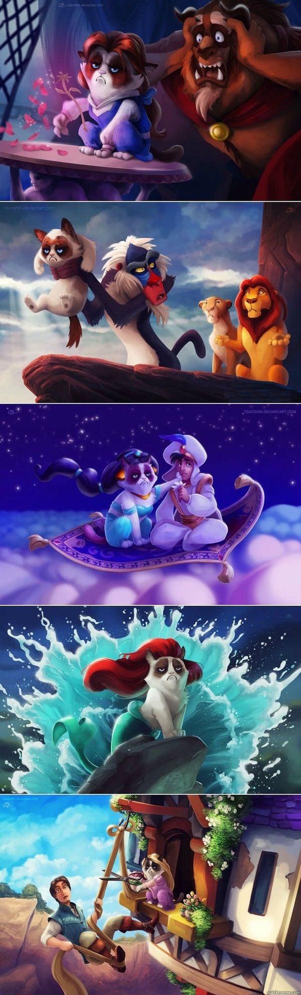 Grumpy Cat Disney Edition