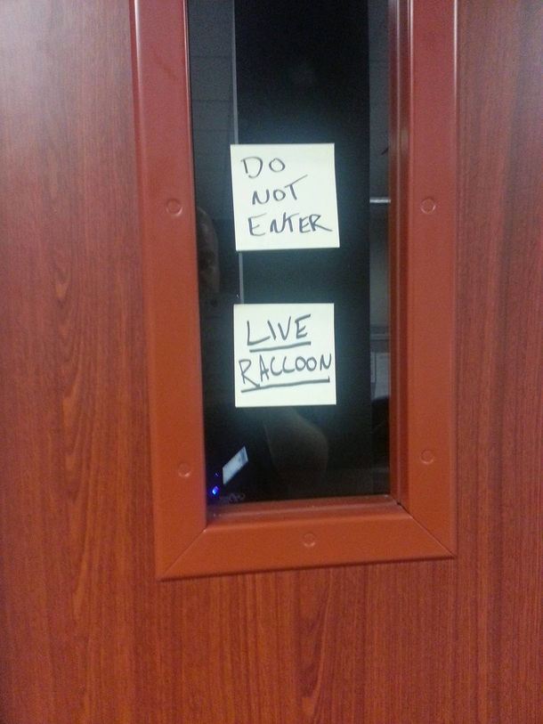 Guess its going to be one of those days at work