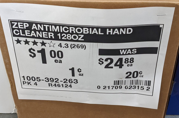 Guess the profit party on sanitizer is over