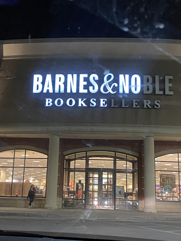 Guess they were out of bookse