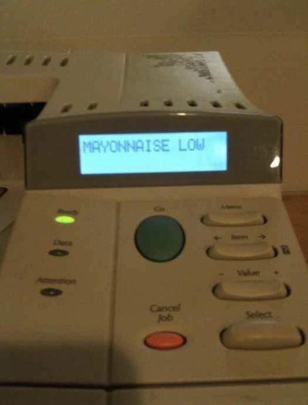 guess this is why my burger isnt printing