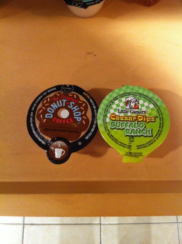 Guess which one I put in my coffee maker this morning