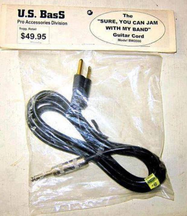 Guitar lead for bassists
