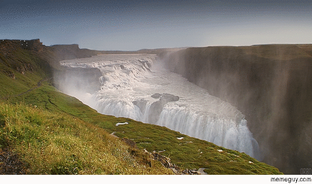 Gullfoss falls in Iceland
