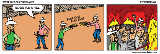 Gunfight in the old west