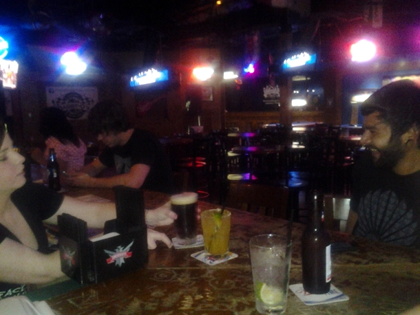 Guy on the left is mad that his friend is late and telling him that he is  min out Guy on right is said friendwich has been there for  min right after sending that txt