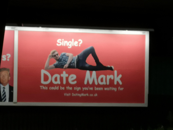 Guy paids  for billboard close to my work in Manchester Hes getting more men applying then women