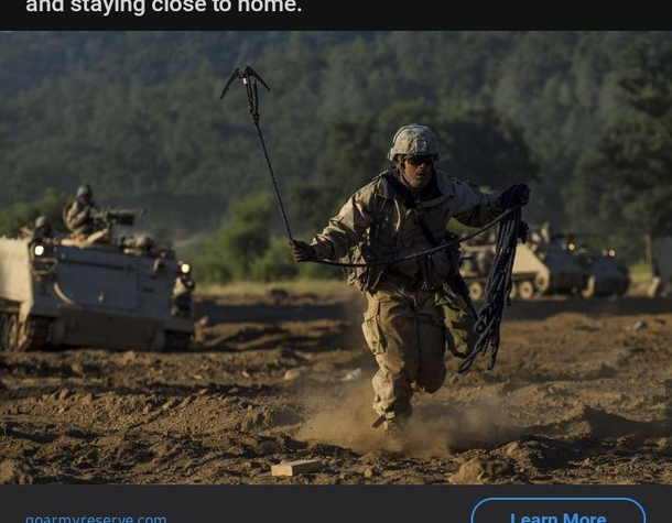 Guys Im not a soldier but what job in the army requires you to brazenly run across an open field ahead of the APCs swinging a grappling hook like a madman