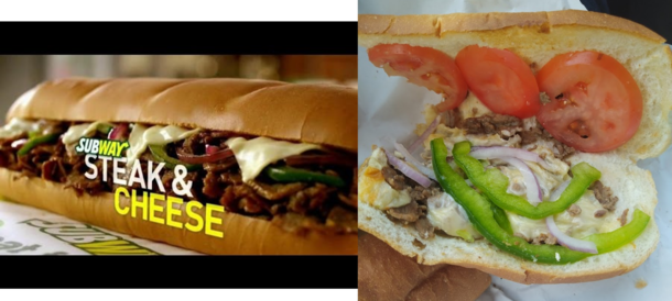 Had a BOGO subway coupon and decided to try their premium  steak sandwich