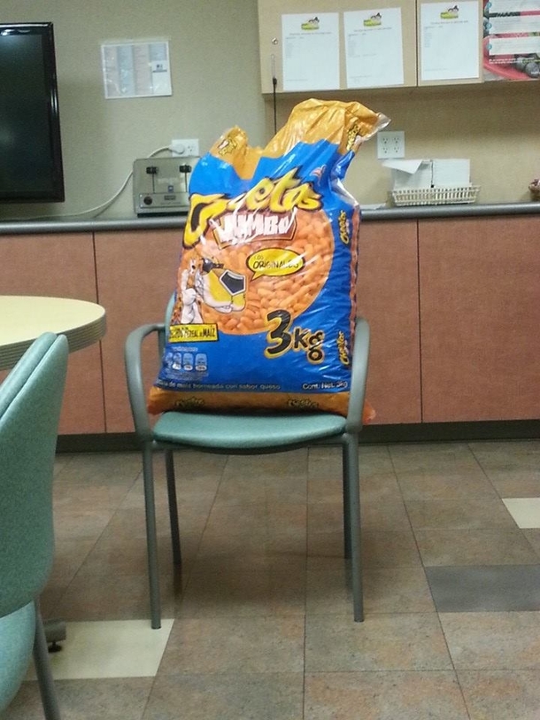 Had a killer craving for Cheetos today coworker delivered