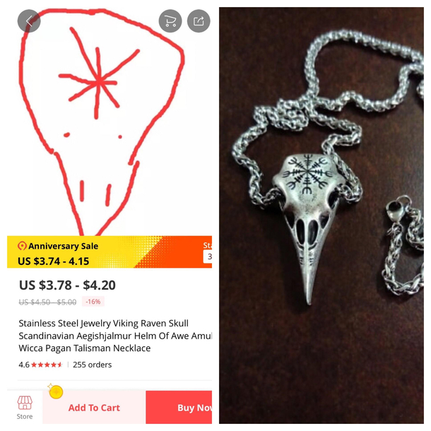 Had no idea what to expect Received cool talisman necklace