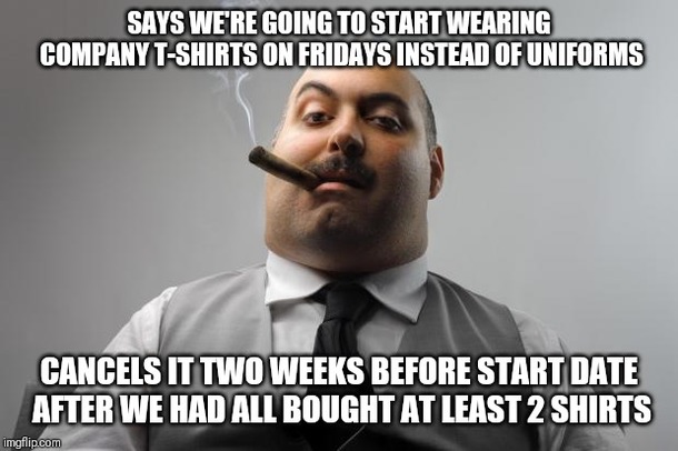 Had to buy them out of pocket for  each and couldnt even wear them UNDER our uniforms