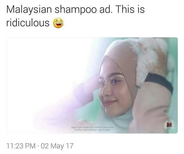 Halal Shampoo advertisement