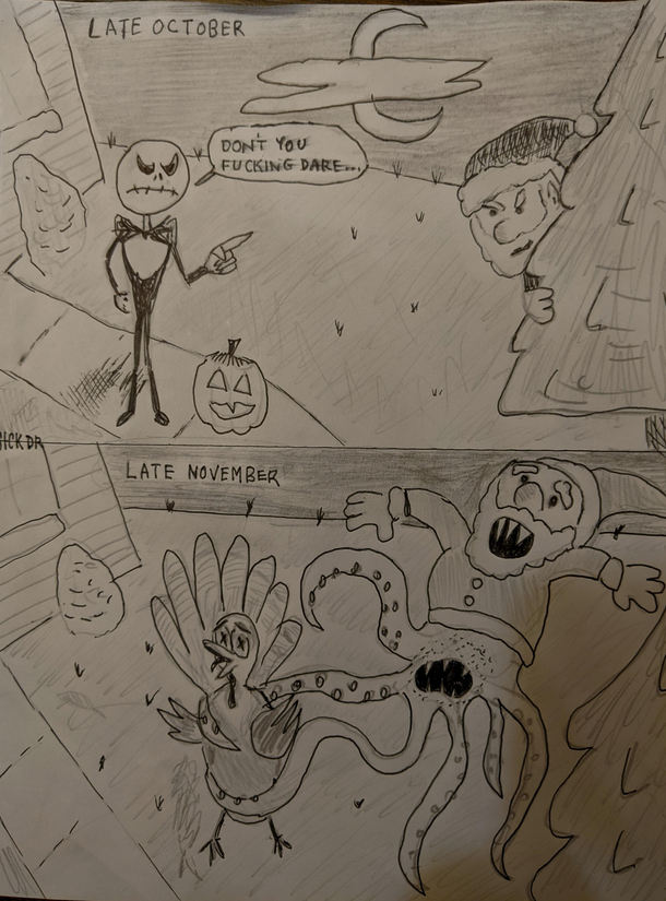 Halloween was the only thing protecting you from Christmas OC