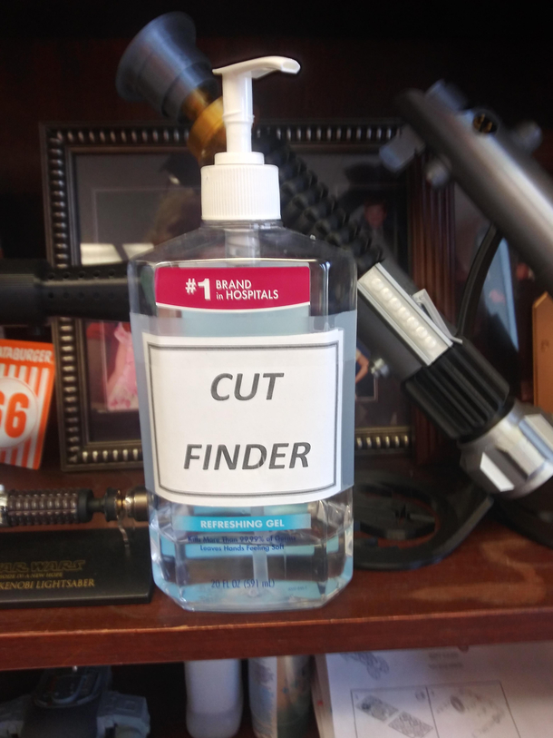 Hand sanitizer found at my chiropractors office