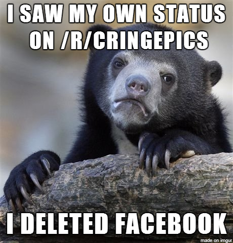 Happened a year ago Better for me and the human race