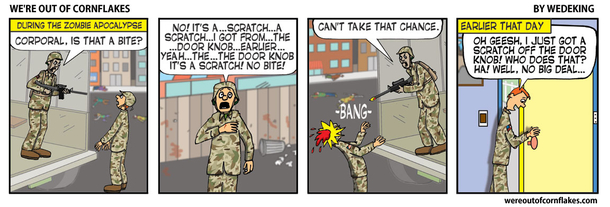 Happens in EVERY zombie movie