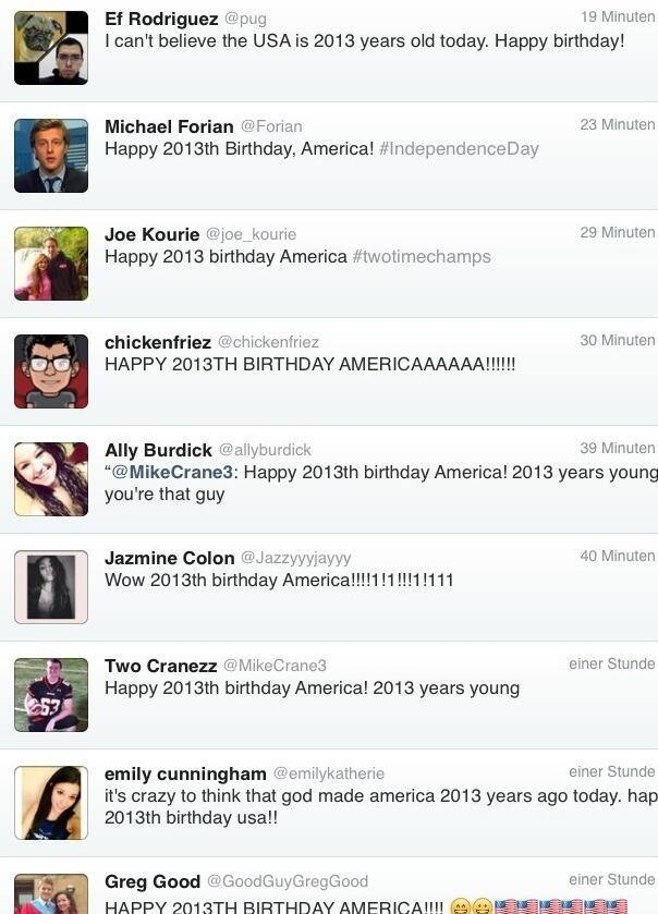 Happy Birthday America