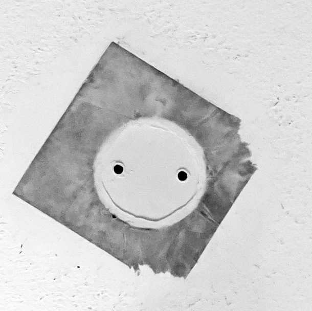 Happy drywall patch