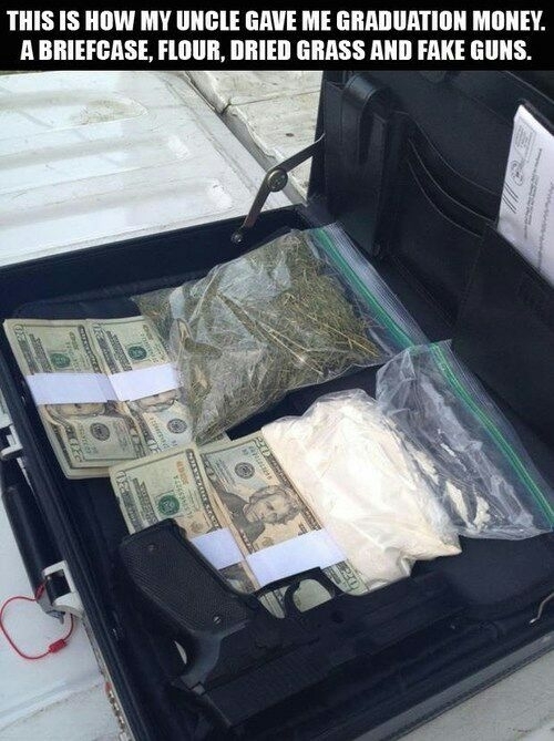 Happy graduation nephew Oh wait thats the wrong briefcase