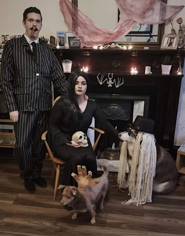 Happy Halloween from the Addams family  