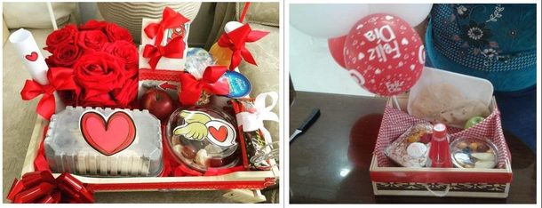 Happy Mothers Day from Colombia The special breakfast box I ordered for my mother vs what she got