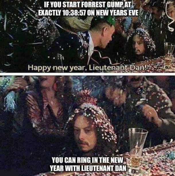 Happy New Year Lt Dan Meme Guy