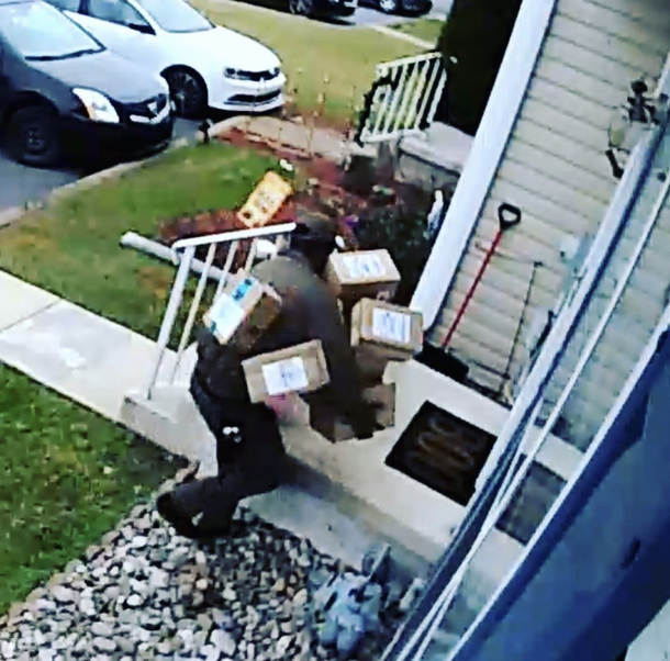 Happy New Year to my UPS guy who is struggling today