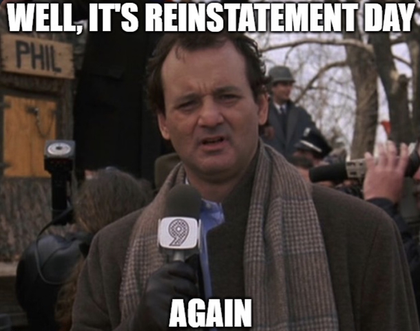 Happy reinstatement day