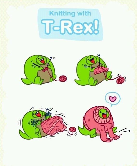 Happy T-rex is happy