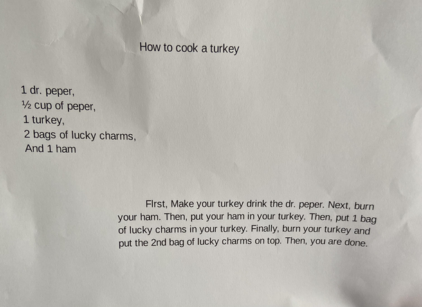 Happy Thanksgiving If you need a turkey recipe Ive posted my sons below