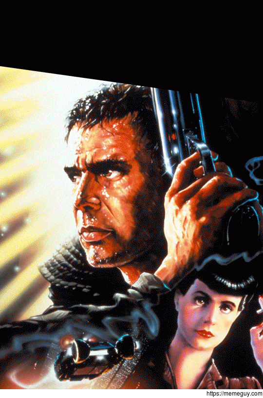 Harrison Ford head turn using  posters