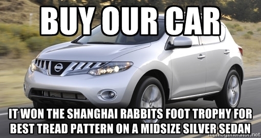 Has anyone else noticed this in car ads lately