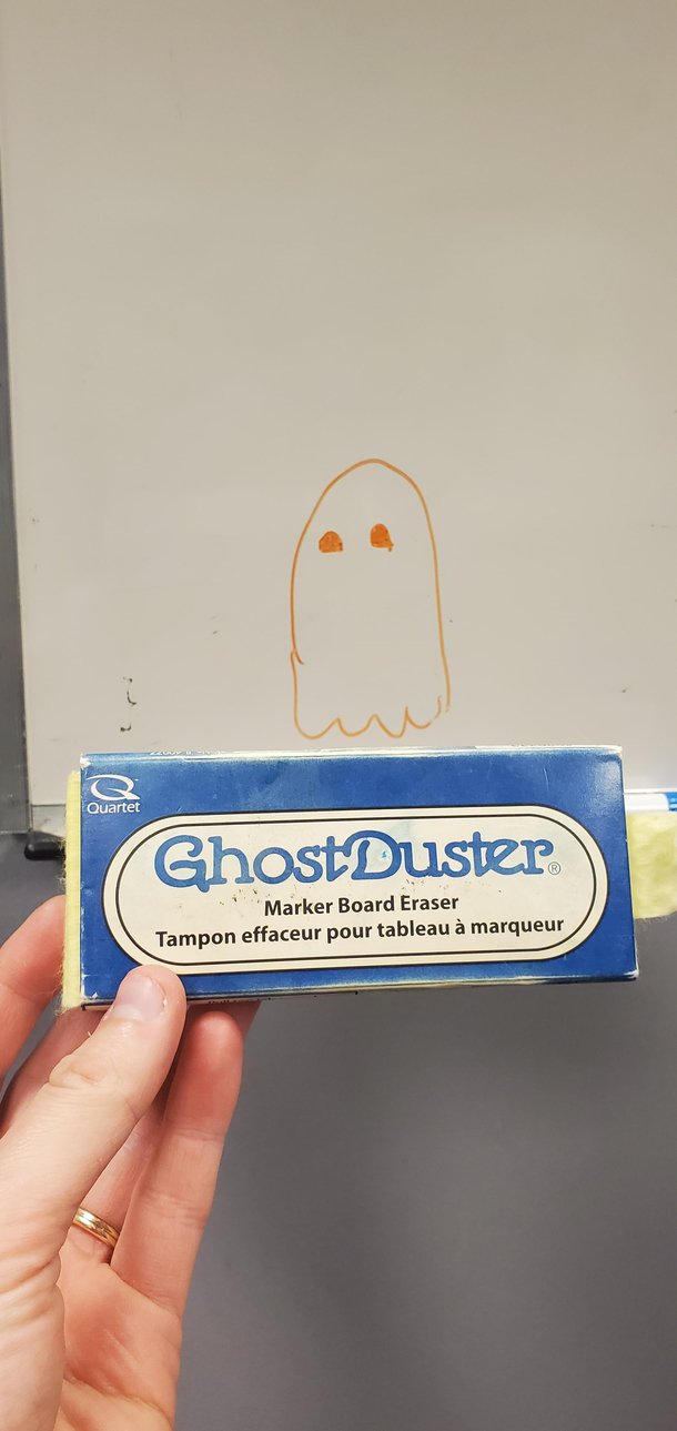 Haunted whiteboard Who you gonna call