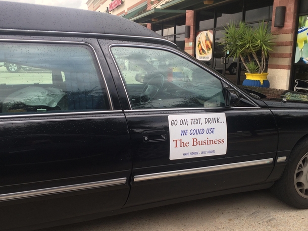 Have hearse will travel