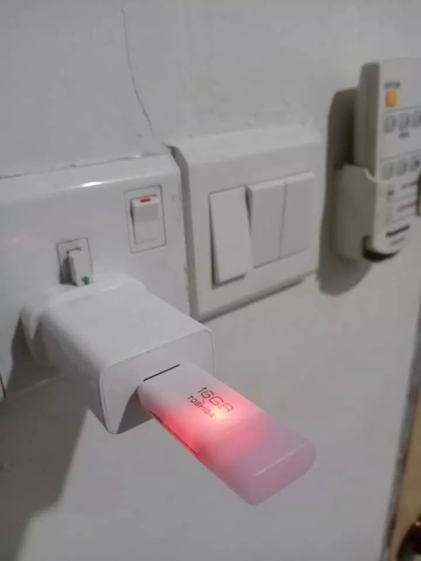 Have you charge the flash drive