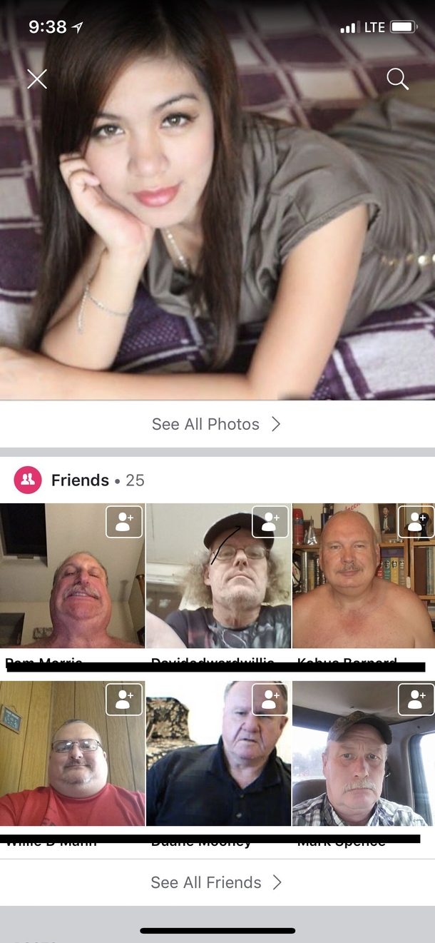 Havent been socially online forever Sign in to a bunch of fake friend requests This bots friends list made me laugh harder than I should have