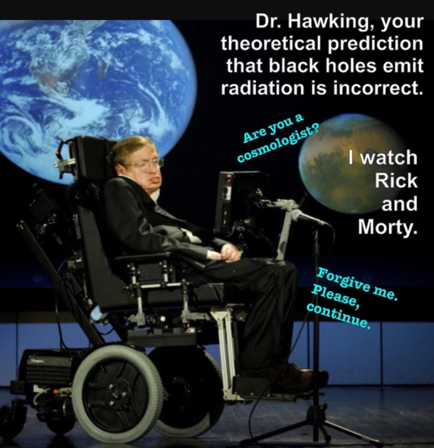Hawking knows his place