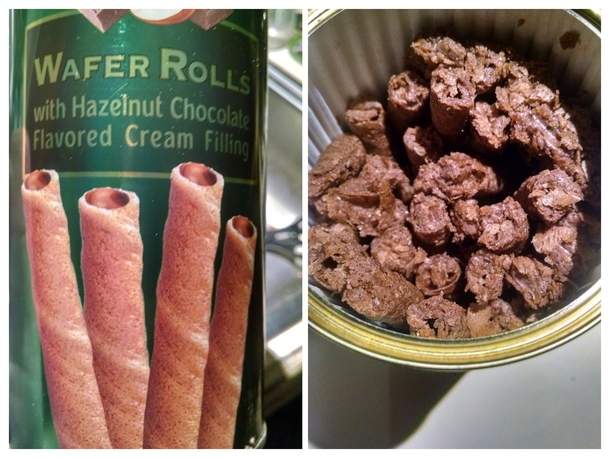 Hazelnut Wafer Rolls