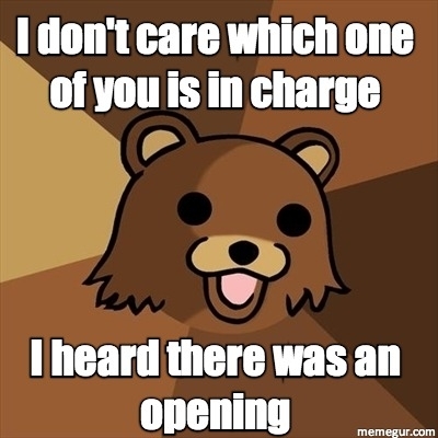 He could care less who who the boss is