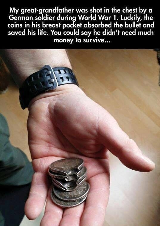 He didnt need much money to survive
