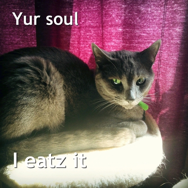 He eats souls for breakfast