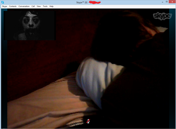 He fell asleep on Skype This is what he will wake up to