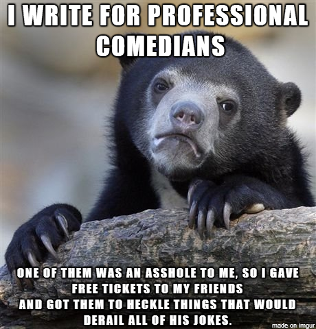He got booed off stage